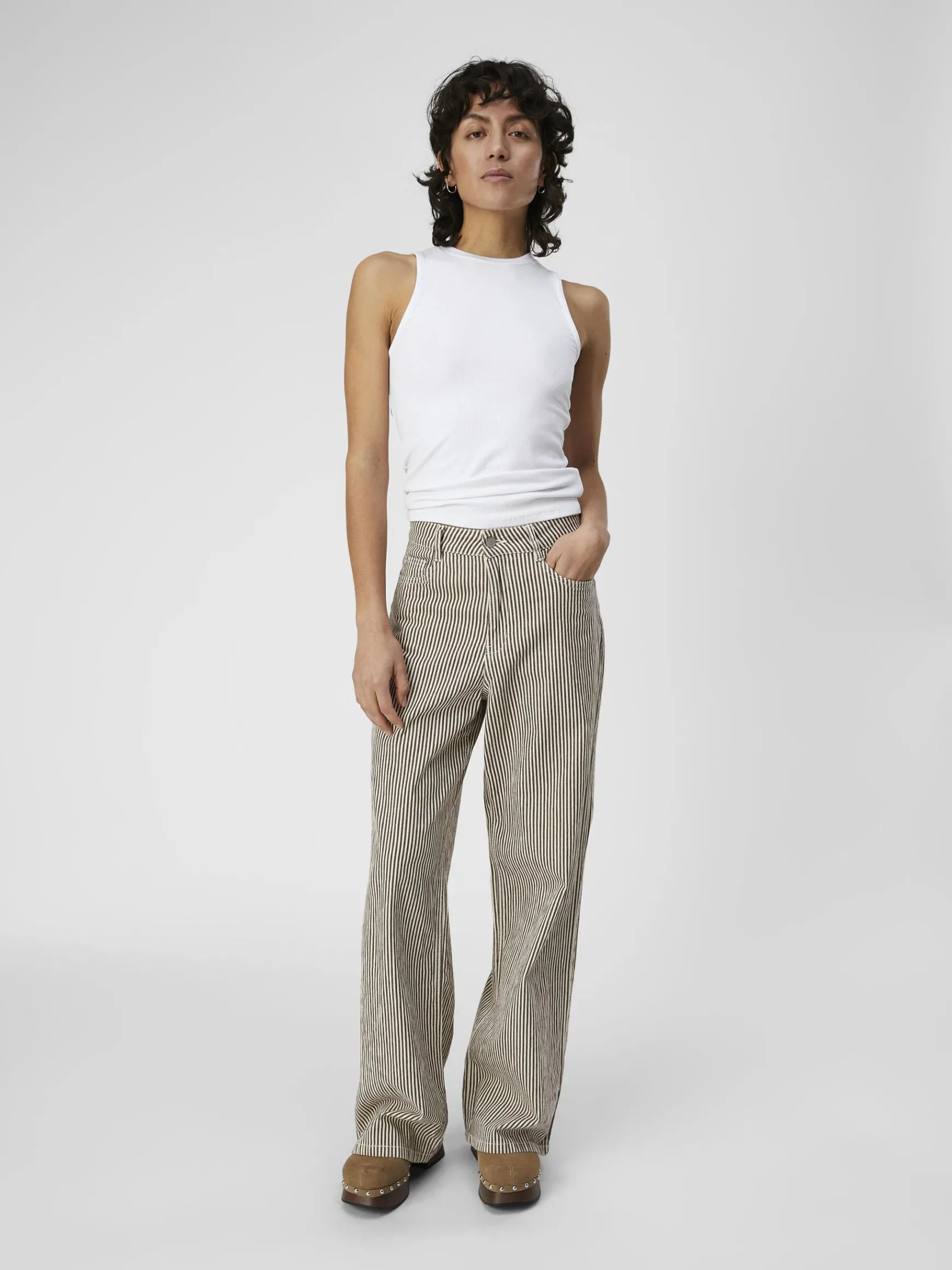 OBJECT Jeans|Byxor*RANDIG VIDA JEANS Sandshell
