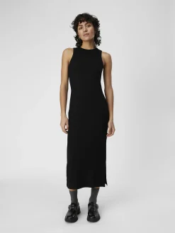 OBJECT Basic|Klänningar*RIBBAD MAXIKLÄNNING Black