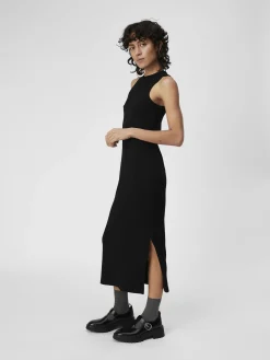 OBJECT Basic|Klänningar*RIBBAD MAXIKLÄNNING Black