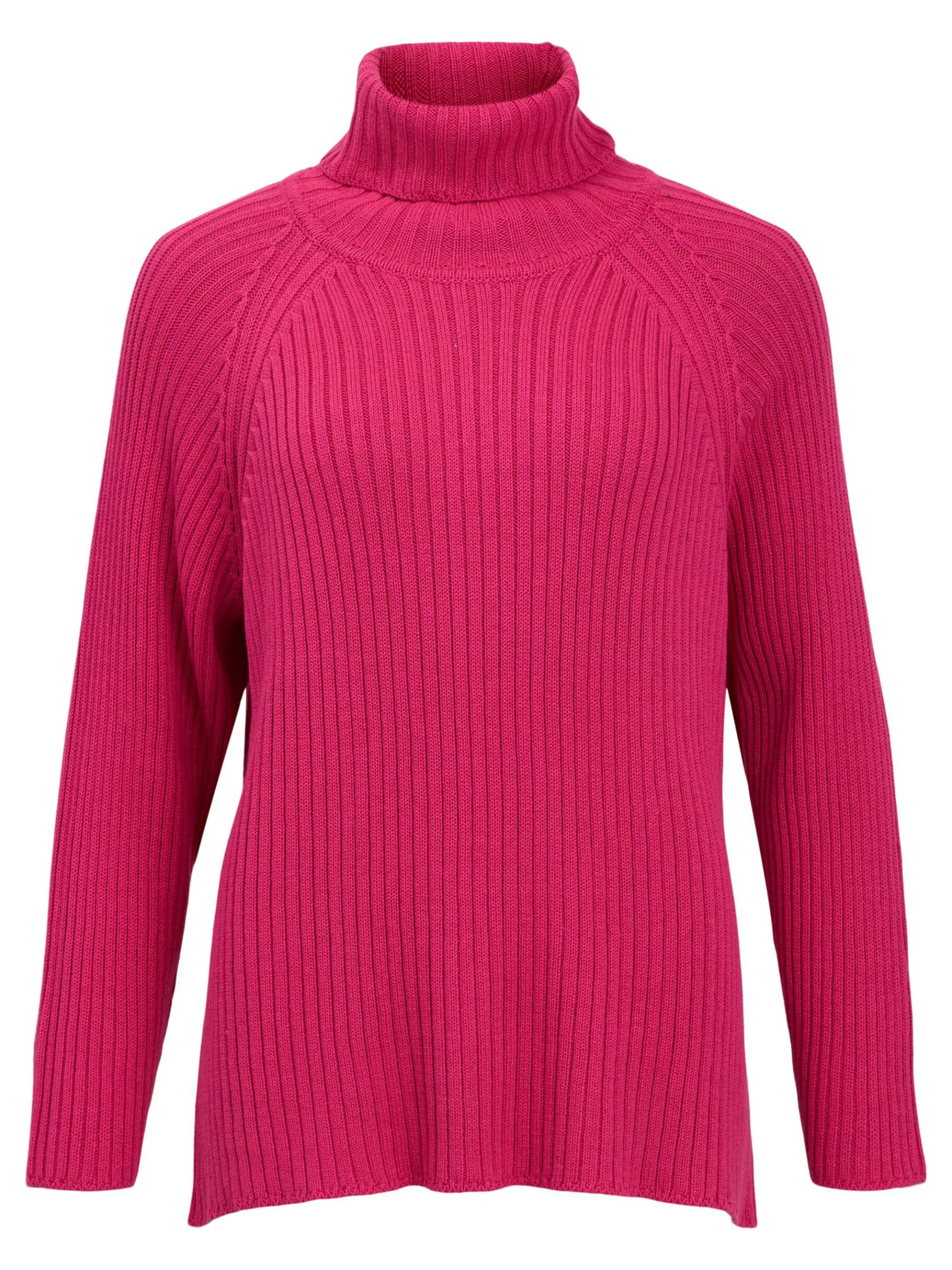 OBJECT Stickat*RIBBAD STICKAD TRÖJA Magenta