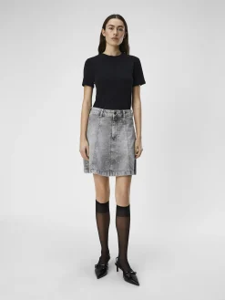 OBJECT Basic|Toppar*RIBBAD T-SHIRT Black