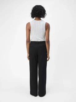 OBJECT Basic|Toppar*ÄRMLÖS LINNE Light Grey Melange