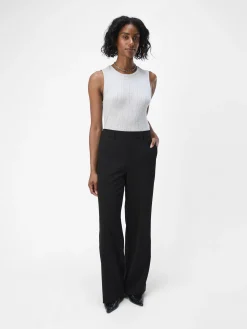 OBJECT Basic|Toppar*ÄRMLÖS LINNE Light Grey Melange
