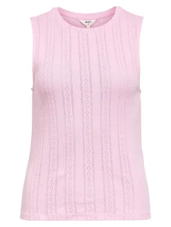 OBJECT Toppar*ÄRMLÖS LINNE Pink Frosting