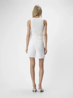 OBJECT Basic|Toppar*ÄRMLÖS LINNE White