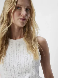 OBJECT Basic|Toppar*ÄRMLÖS LINNE White