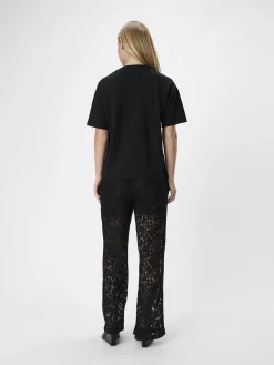 OBJECT Toppar*ROSETT T-SHIRT Black