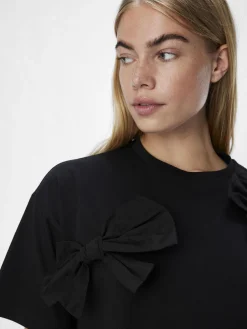 OBJECT Toppar*ROSETT T-SHIRT Black