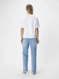 OBJECT Toppar*ROSETT T-SHIRT White