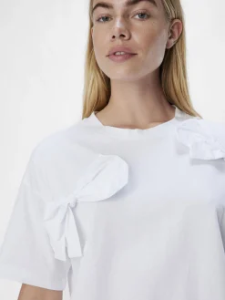 OBJECT Toppar*ROSETT T-SHIRT White