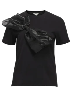 OBJECT Toppar*ROSETT T-SHIRT Black