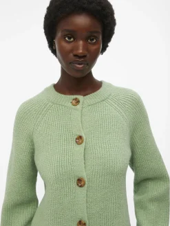 OBJECT Cardigans*RUNDRINGAD STICKAD KOFTA Fair Green