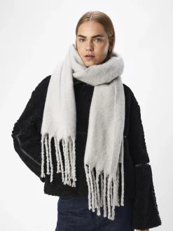 OBJECT Accessoarer*RUTIG HALSDUK Light Grey Melange