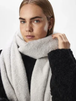 OBJECT Accessoarer*RUTIG HALSDUK Light Grey Melange