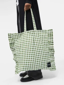 OBJECT Accessoarer*RUTIG SHOPPINGVÄSKA Artichoke Green