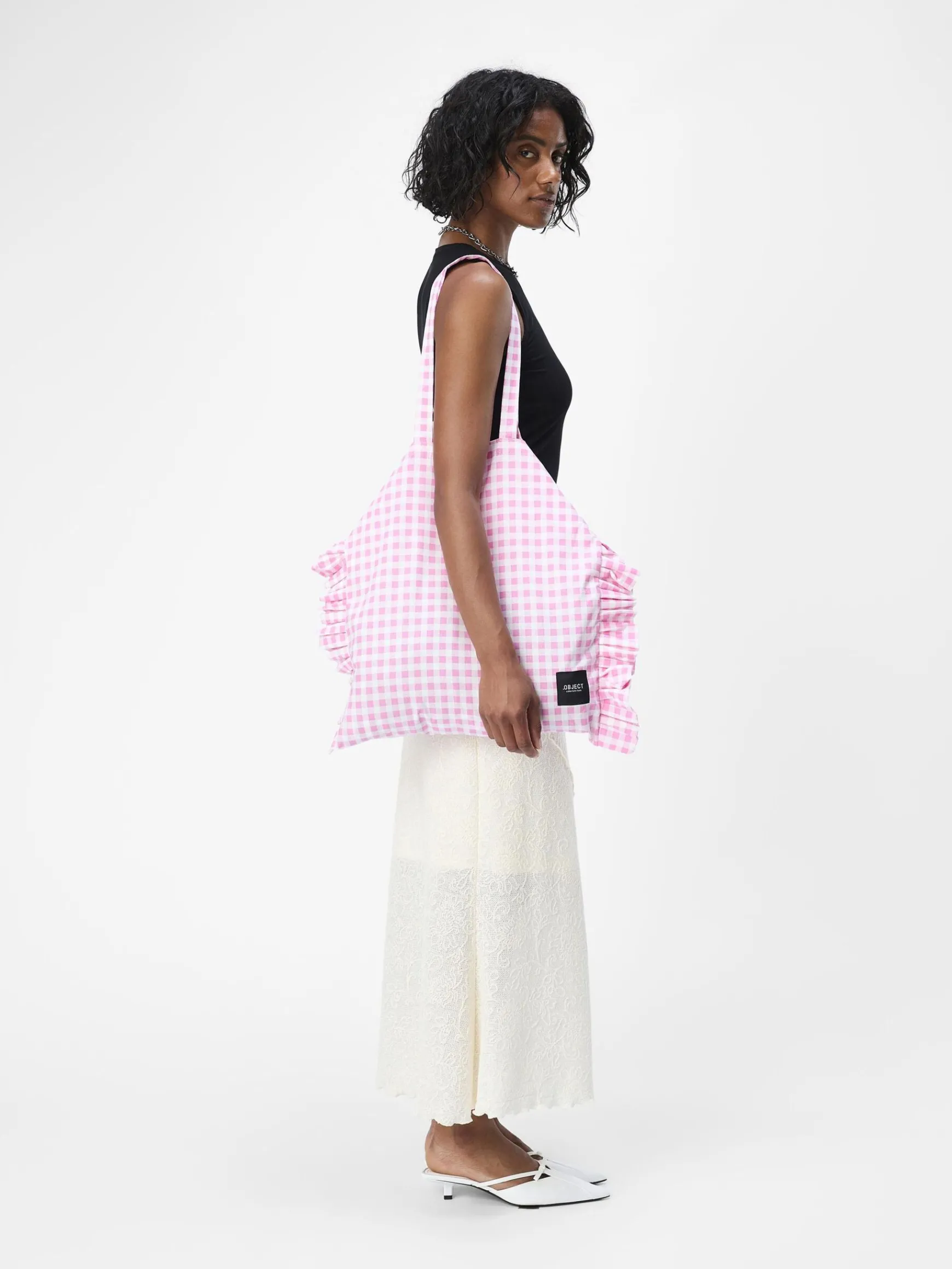 OBJECT Accessoarer*RUTIG SHOPPINGVÄSKA Begonia Pink