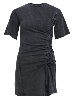 OBJECT Klänningar*RYSCHAD KORT KLÄNNING Medium Grey Melange