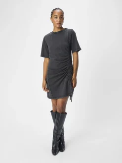 OBJECT Klänningar*RYSCHAD KORT KLÄNNING Medium Grey Melange