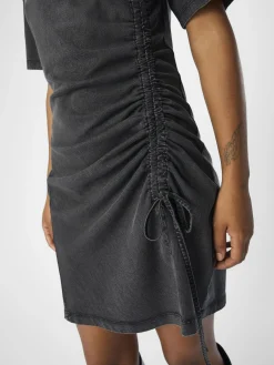 OBJECT Klänningar*RYSCHAD KORT KLÄNNING Medium Grey Melange