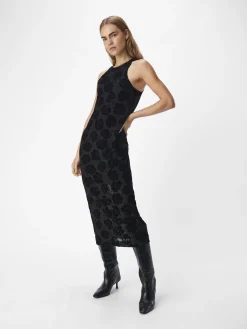 OBJECT Klänningar*SAMMET MAXIKLÄNNING Black