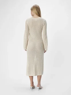OBJECT Klänningar*SMAL PASSFORM STICKAD KLÄNNING Sandshell
