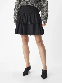 OBJECT Kjolar*SMOCKADE MINIKJOL Black