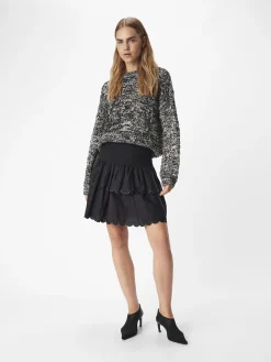 OBJECT Kjolar*SMOCKADE MINIKJOL Black