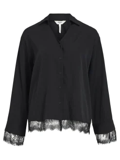 OBJECT Skjortor|Toppar*SPETSFÅLL SKJORTA Black
