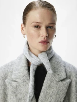 OBJECT Accessoarer*STICKAD HALSDUK Light Grey Melange
