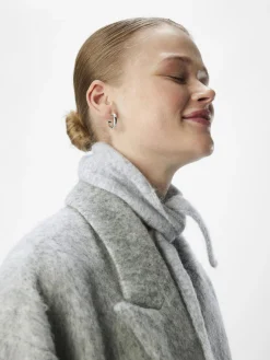 OBJECT Accessoarer*STICKAD HALSDUK Light Grey Melange