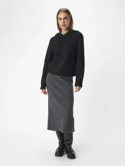 OBJECT Toppar|Stickat*STICKAD HOODIE Black