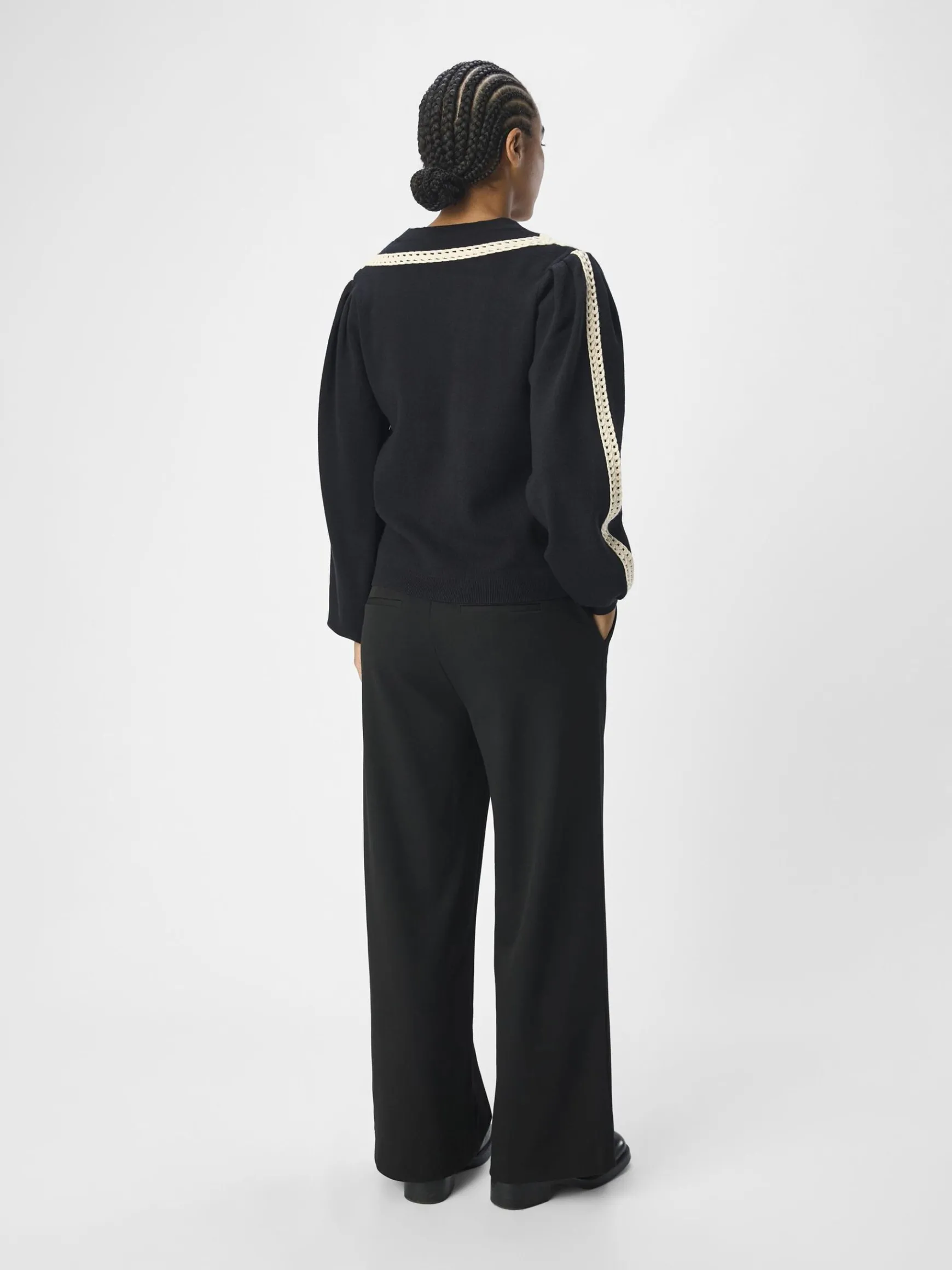 OBJECT Cardigans*STICKAD KOFTA Black