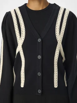 OBJECT Cardigans*STICKAD KOFTA Black
