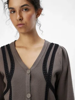 OBJECT Cardigans*STICKAD KOFTA Morel
