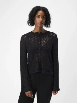 OBJECT Cardigans*STICKAD KOFTA Black