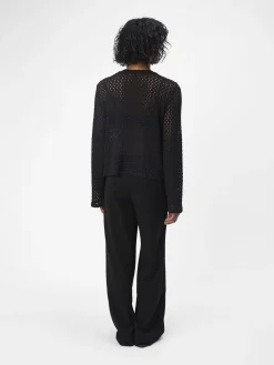 OBJECT Cardigans*STICKAD KOFTA Black