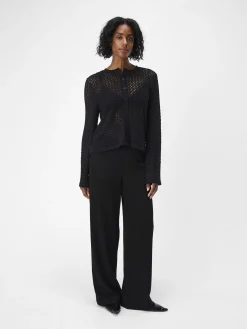 OBJECT Cardigans*STICKAD KOFTA Black
