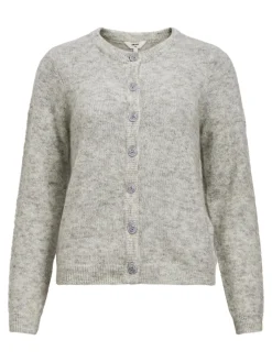 OBJECT Cardigans*STICKAD KOFTA Light Grey Melange