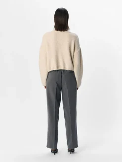 OBJECT Cardigans*STICKAD KOFTA White Sand