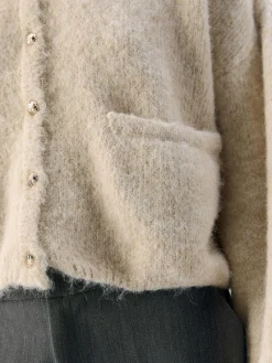OBJECT Cardigans*STICKAD KOFTA White Sand