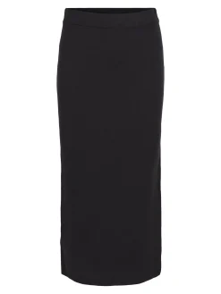 OBJECT Basic|Kjolar*STICKAD MAXIKJOL Black