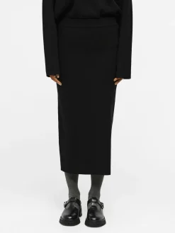 OBJECT Basic|Kjolar*STICKAD MAXIKJOL Black