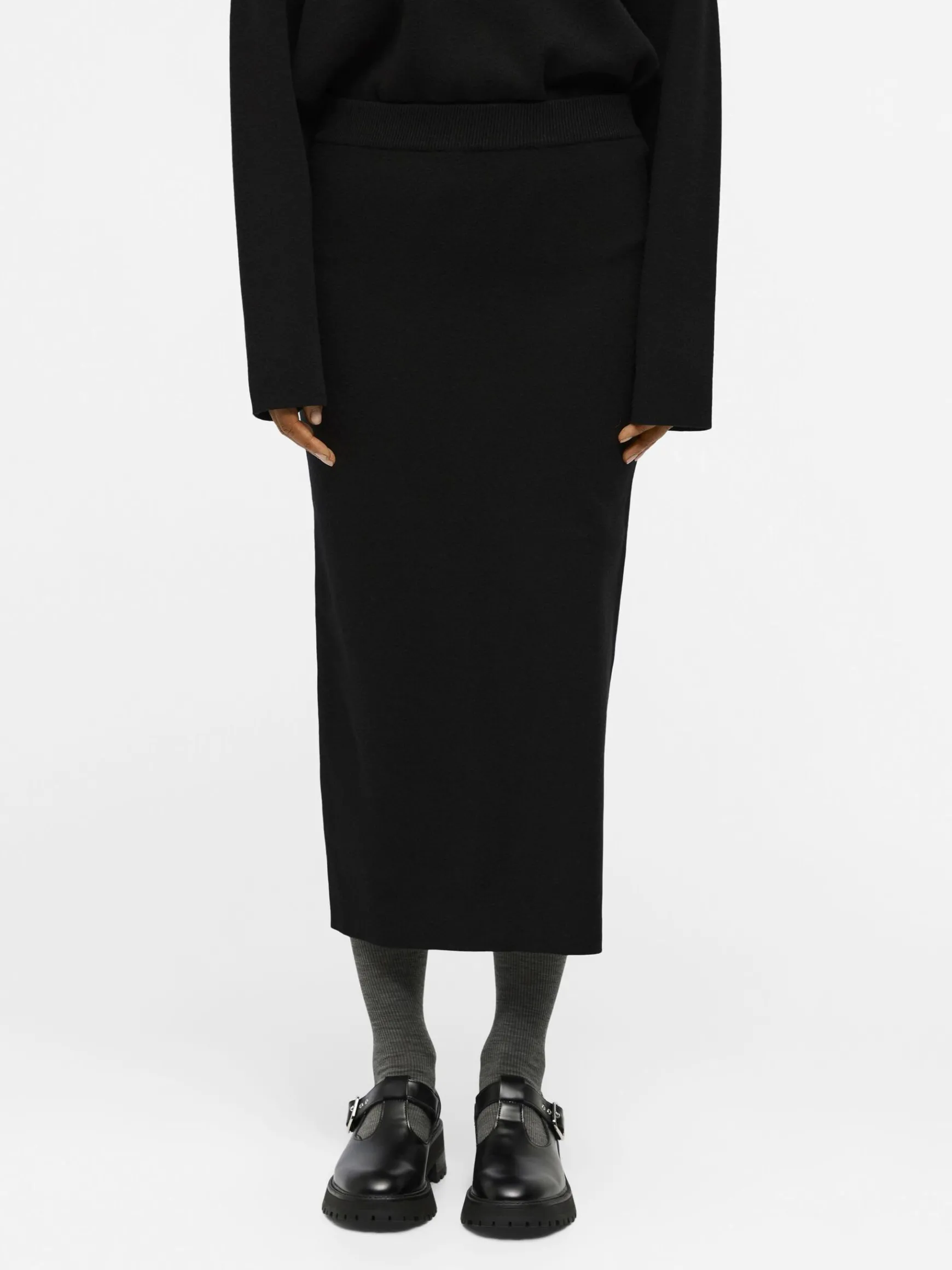 OBJECT Basic|Kjolar*STICKAD MAXIKJOL Black