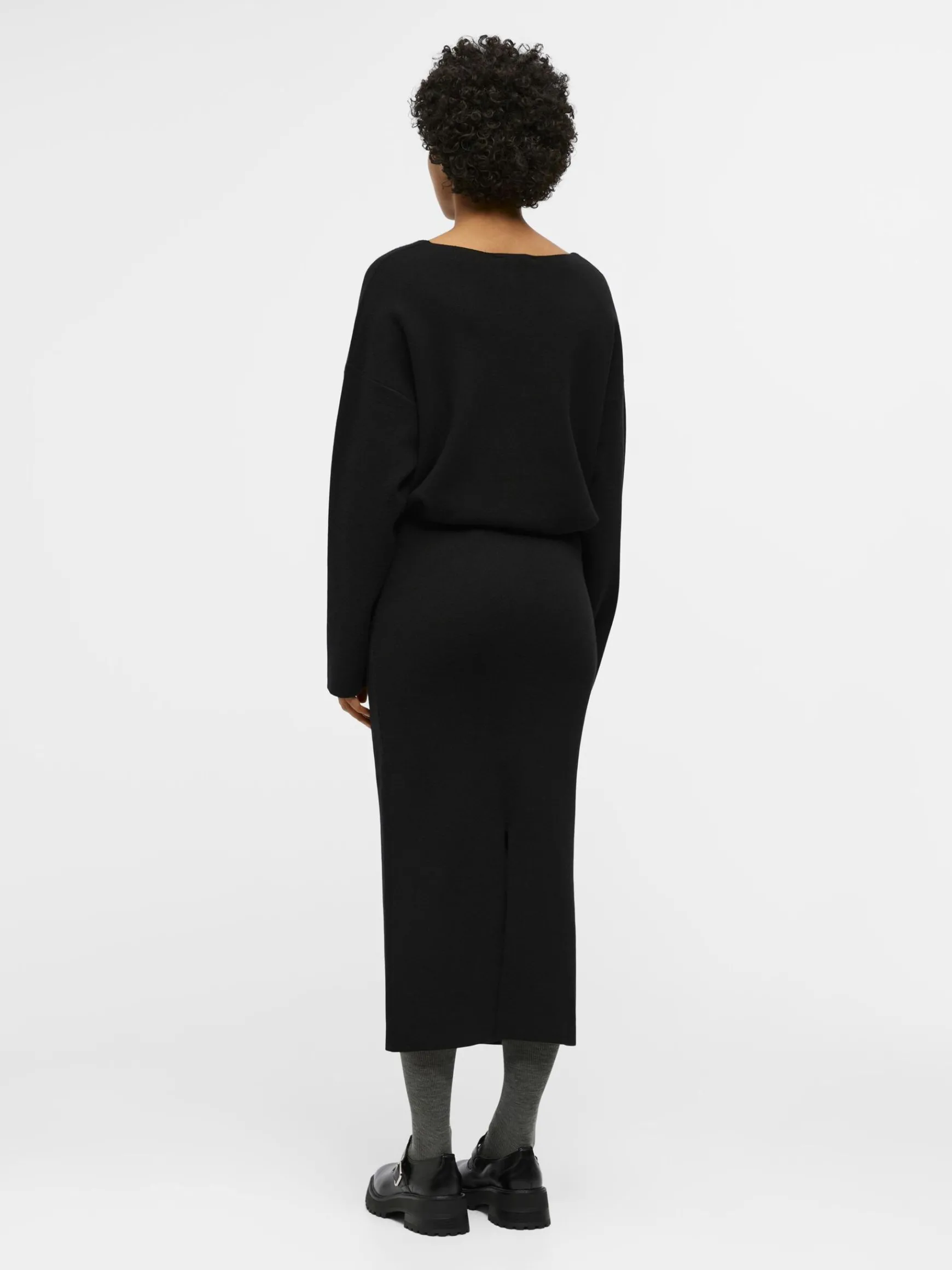 OBJECT Basic|Kjolar*STICKAD MAXIKJOL Black