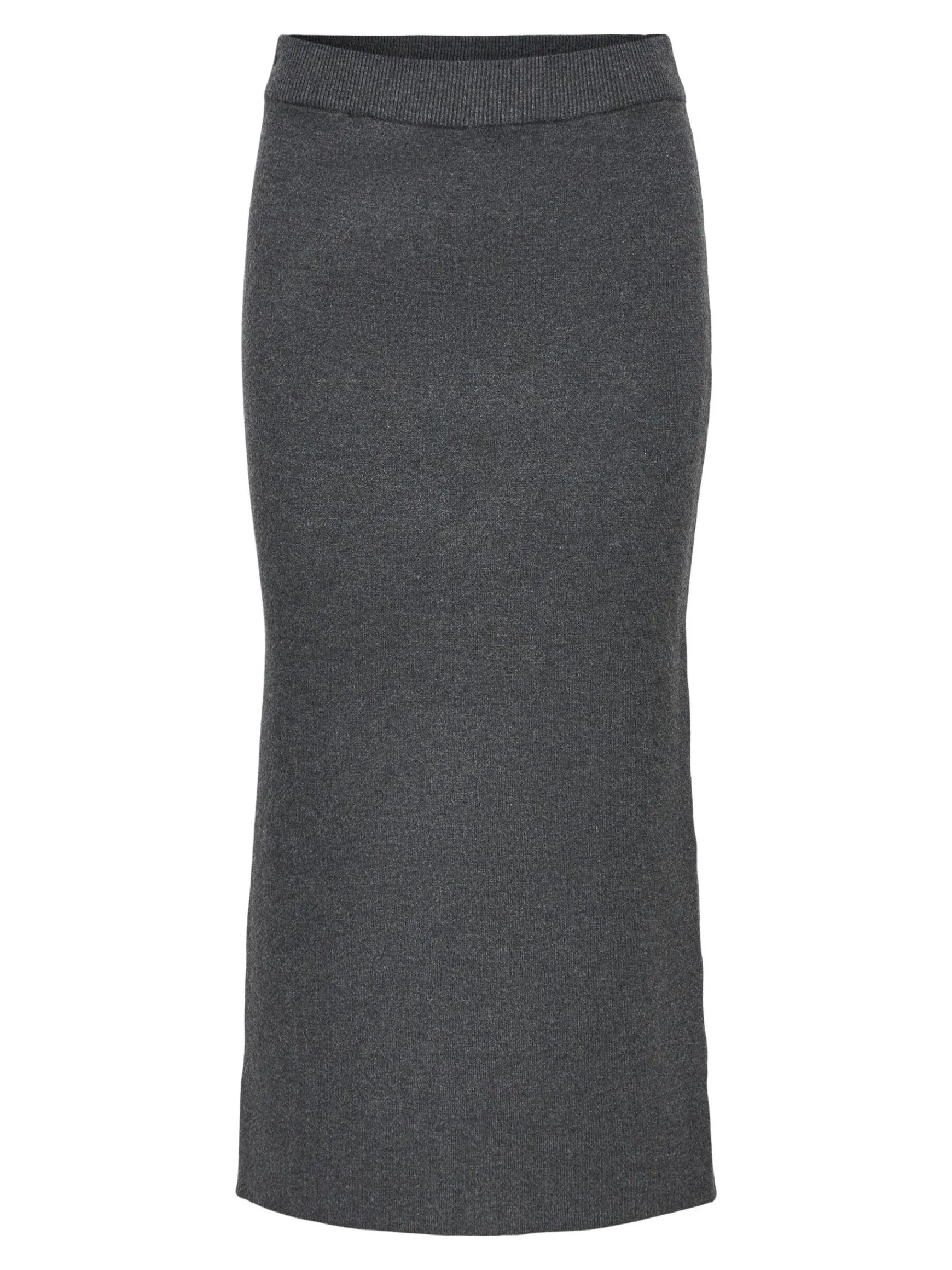 OBJECT Kjolar*STICKAD MAXIKJOL Dark Grey Melange