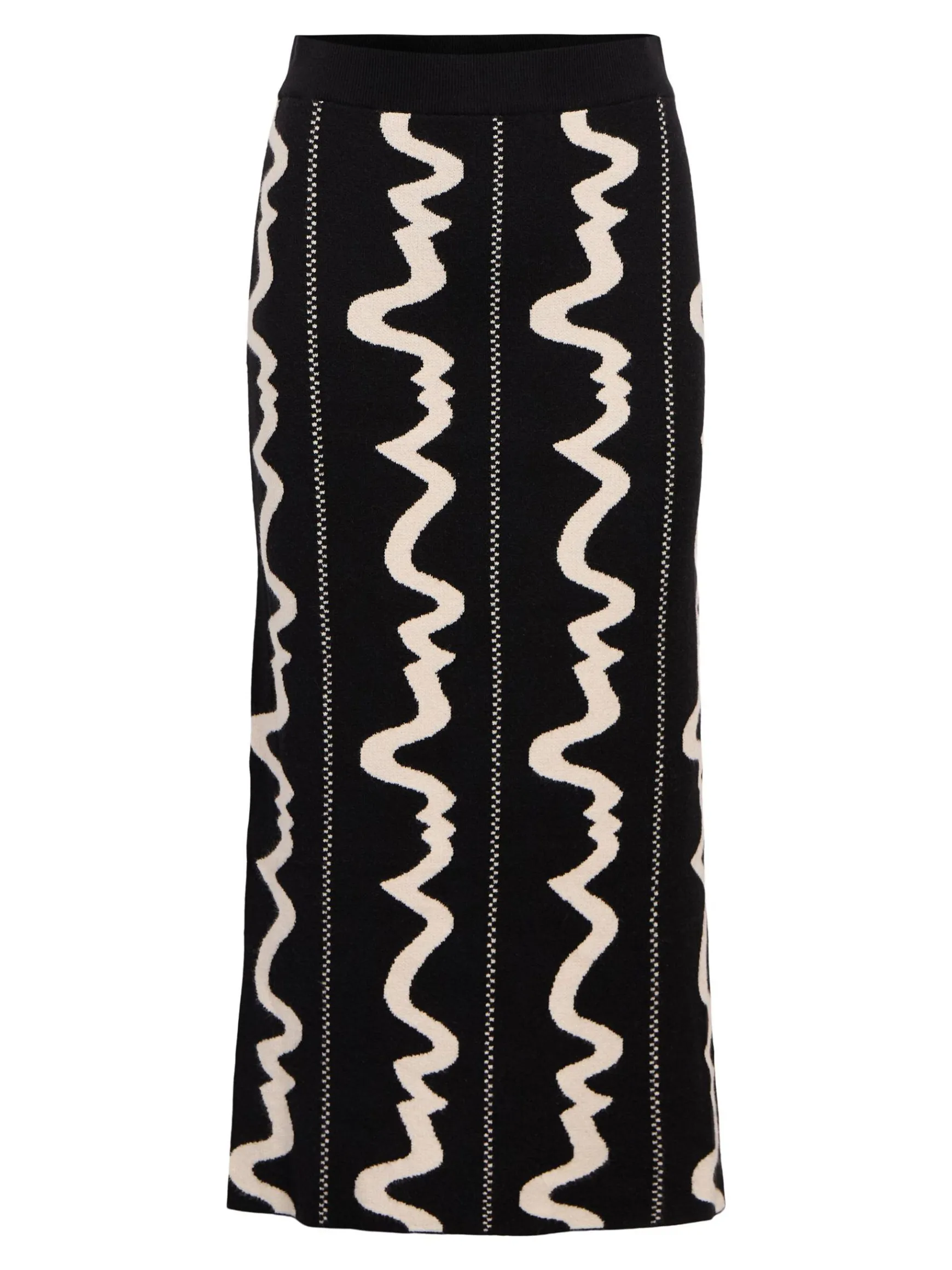 OBJECT Kjolar*STICKAD MAXIKJOL Black