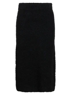 OBJECT Kjolar*STICKAD MIDIKJOL Black