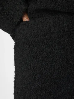 OBJECT Kjolar*STICKAD MIDIKJOL Black