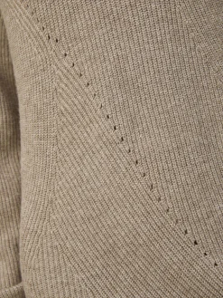 OBJECT Klänningar*STICKAD MIDIKLÄNNING Desert Taupe