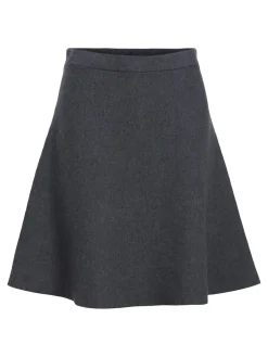 OBJECT Kjolar*STICKAD MINIKJOL Dark Grey Melange